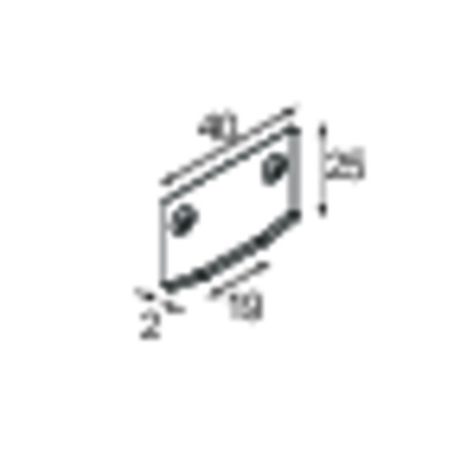 Track 48V Endplate Recessed
